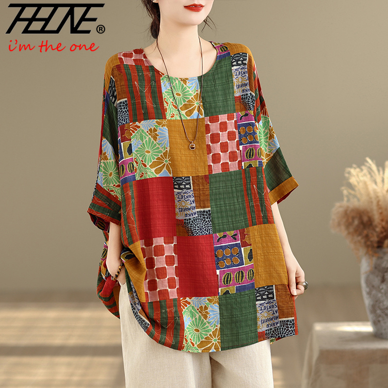 Women'S Formal Wear Blouse - THHONE Damskie Koszule z Nadrukiem Luźne