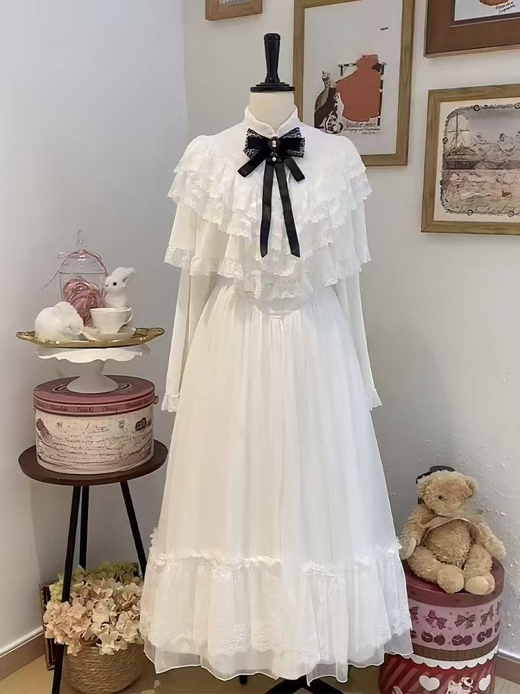 Formal Women'S Wear - Japońska sukienka maxi z krótkim rękawem,
