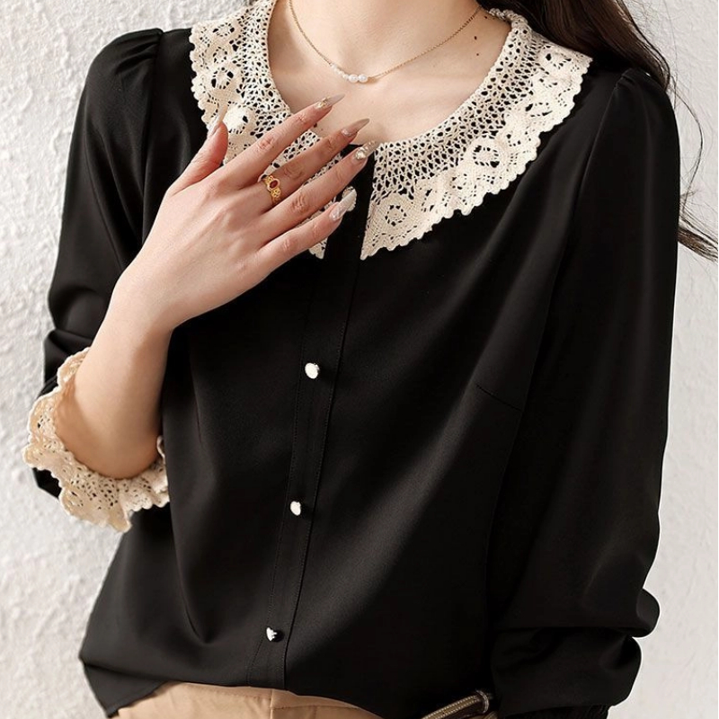 Damska bluzka z kontrastowymi  – Women'S Formal Wear Blouse recenzja i cena