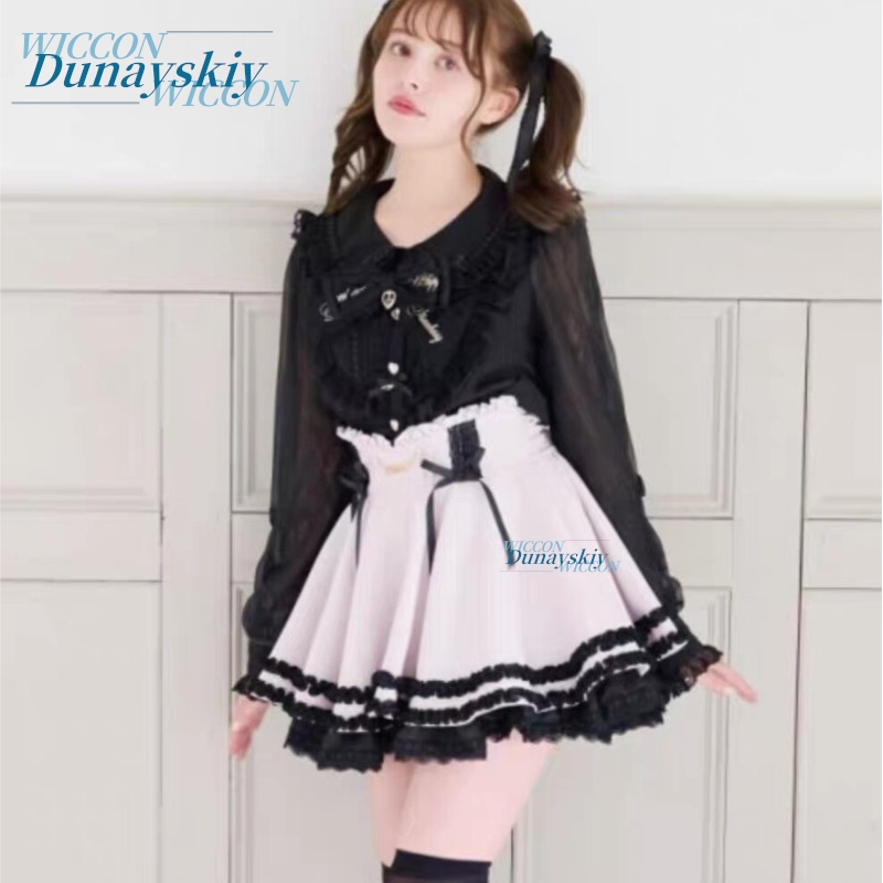 Koszule Jirai Kei Japanese Liz – Women'S Formal Wear Blouse recenzja i cena