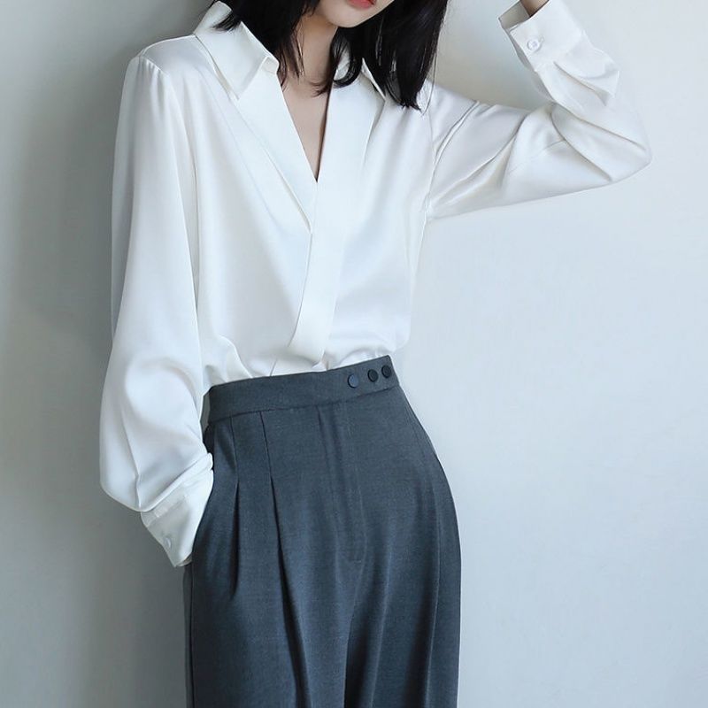 Damskie Gidyq czarne szyfonowe – Women'S Formal Wear Blouse recenzja i cena