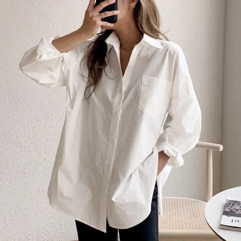 Moda 2026 Nowa Bawełniana Kosz – Women'S Formal Wear Blouse recenzja i cena
