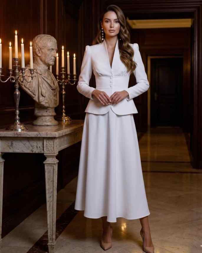 Elegancki dwuczęściowy damski  – Women Formal Wear Business recenzja i cena