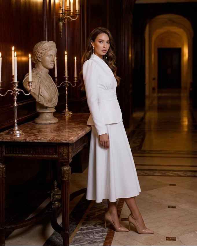 Elegancki dwuczęściowy damski  – Women Formal Wear Business recenzja i cena