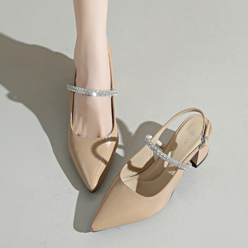 Damskie czółenka z kwadratowym – Formal Women Daily Wear Sandals recenzja i cena