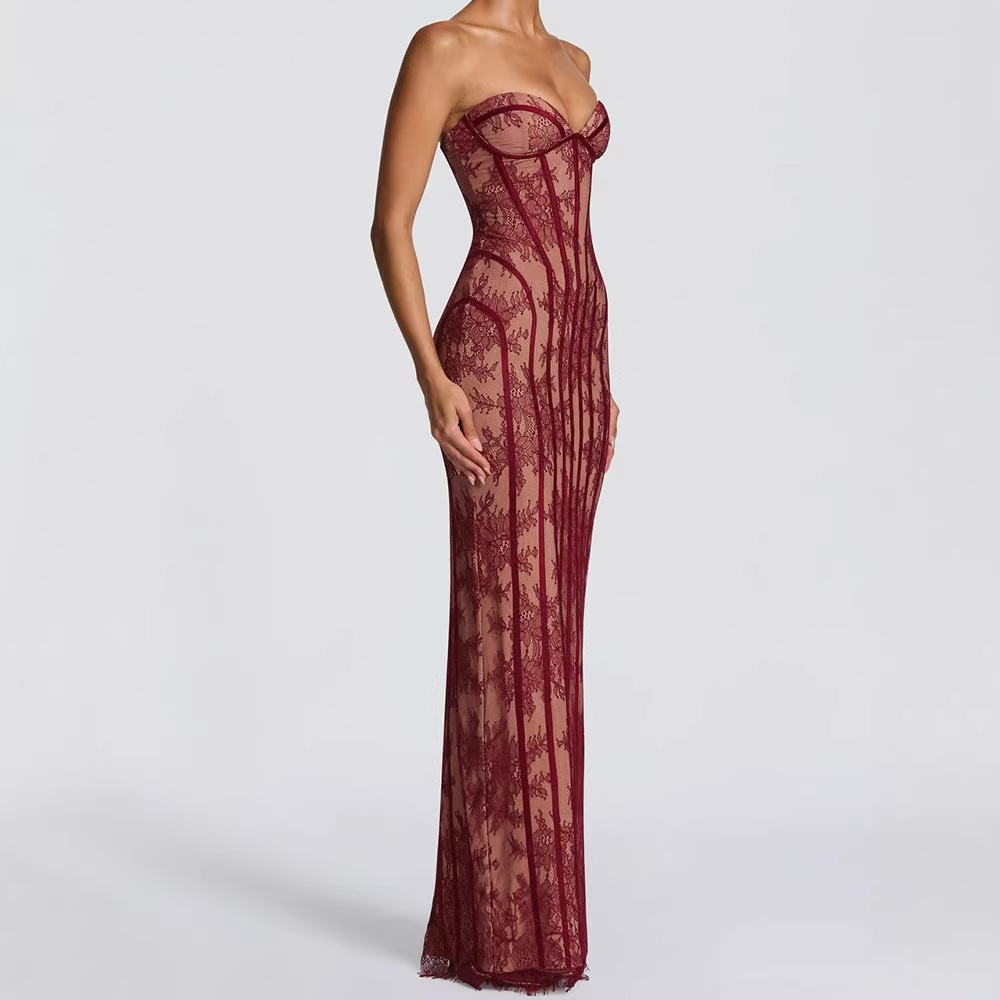 Sukienka maxi bez ramiączek, o – Formal Women'S Wear recenzja i cena