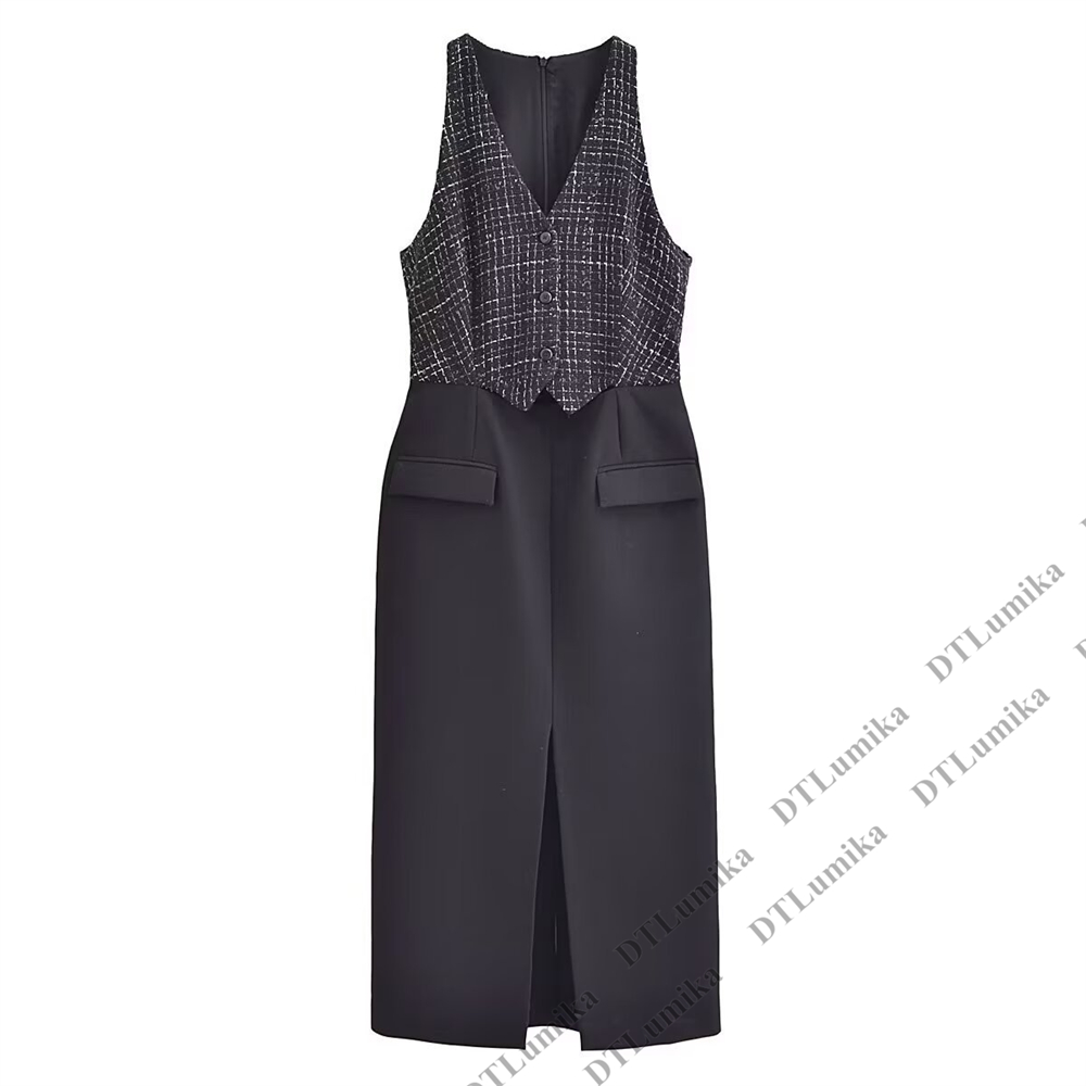 Sukienka z kontrastowymi eleme – Women Formal Wear Look recenzja i cena
